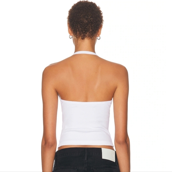 Cotton Rib Halter Top - Picture 2 of 3